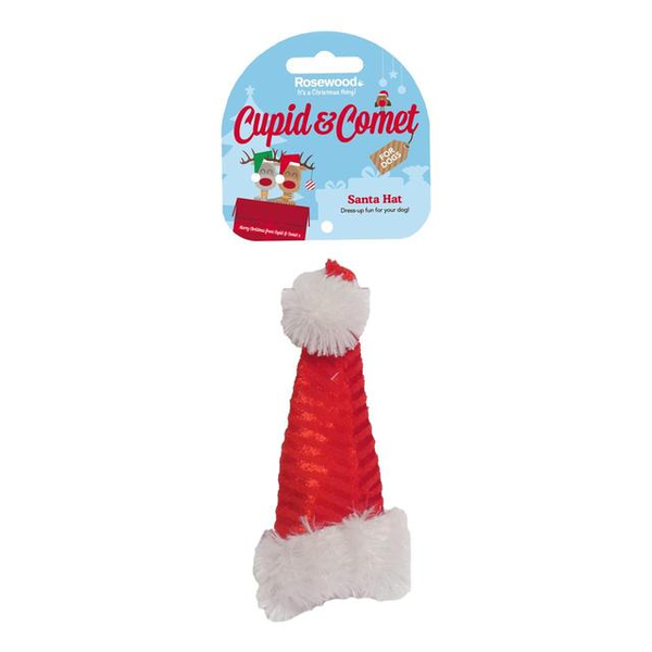 Christmas Cupid & Comet Santa Hat