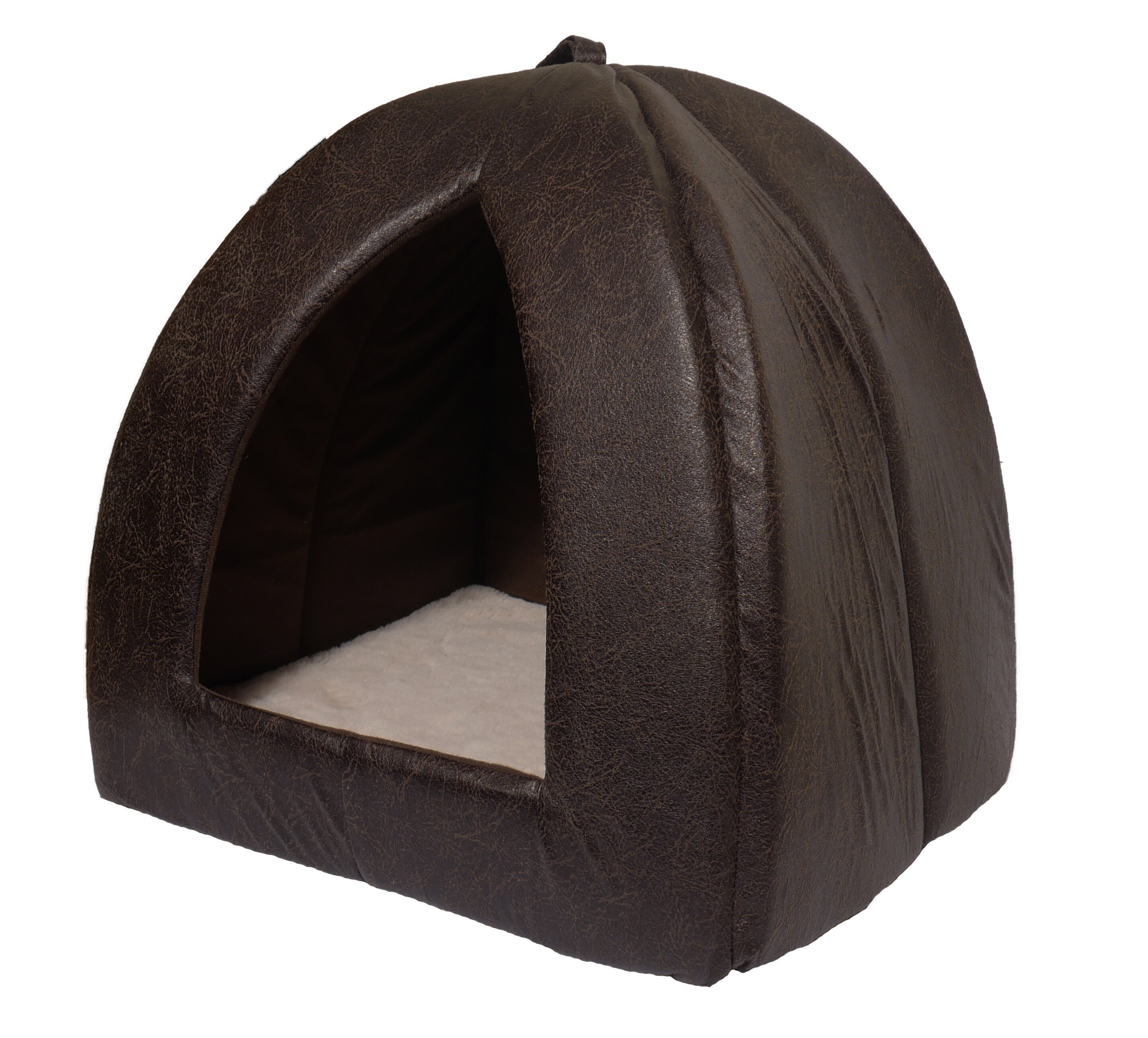 Faux Leather Cat Pyramid CatBeds & CratesBeds Pet Shop Auckland