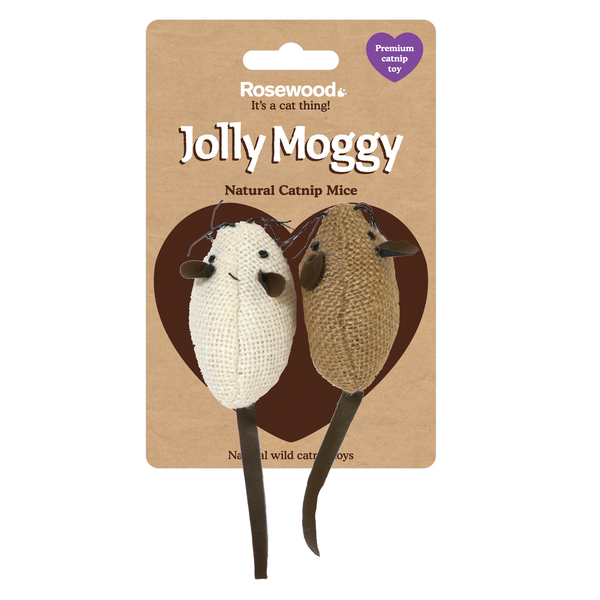 Jolly Moggy Natural Wild Catnip Mice