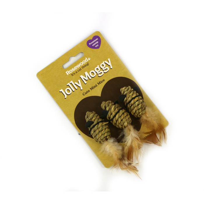 Jolly Moggy Natural Wild Catnip Cute Mini Mice