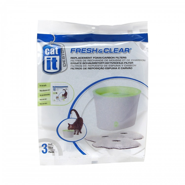 Fresh & Clear Fountain Replacement Filter 3 Pack 