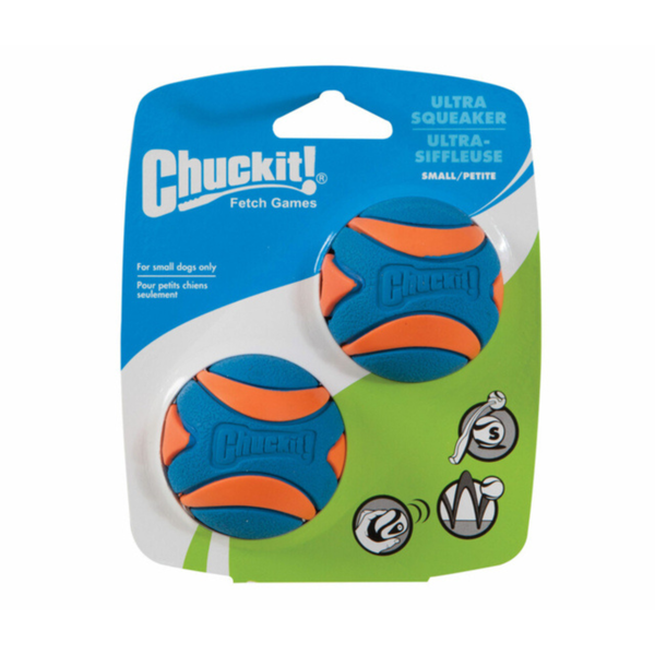 ChuckIt! Small Ultra Squeaker Ball - 2pk