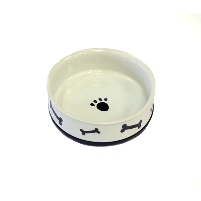 Ceramic Pet Bowl with Non Slip Bottom