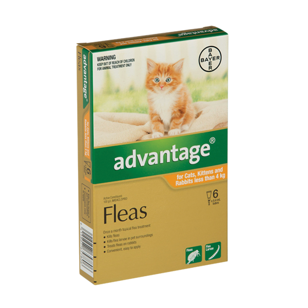 Advantage Cat Under 4kg 6 Pack