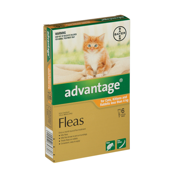 Advantage Cat Under 4kg 6 Pack