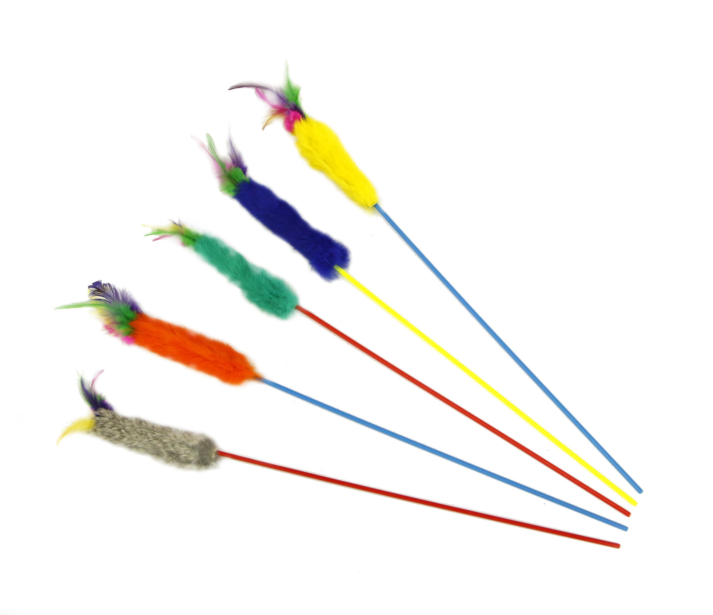 Bird Feather Dangler Teaser Toy CatToysTeasers & Wands Pet Shop