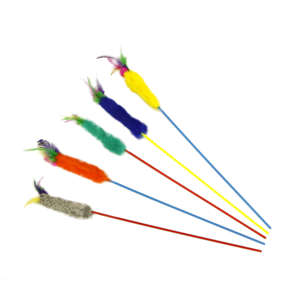 Bird Feather Dangler Teaser Toy