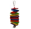 Medium Rainbow Stack Bird Toy