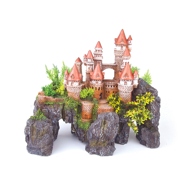 Mountain Castle with Plants - Large
