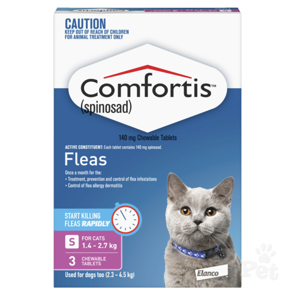 Comfortis Cat Pink 1.4-2.7kg 3pk