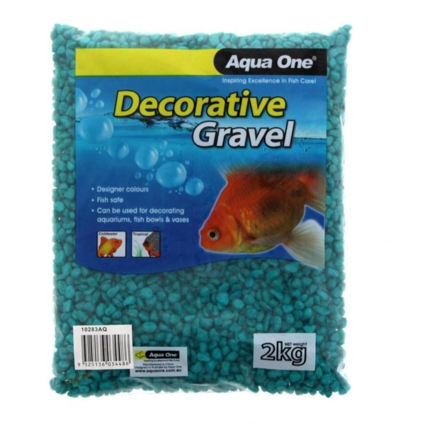 Aqua One Gravel - Aqua 2kg (7mm)