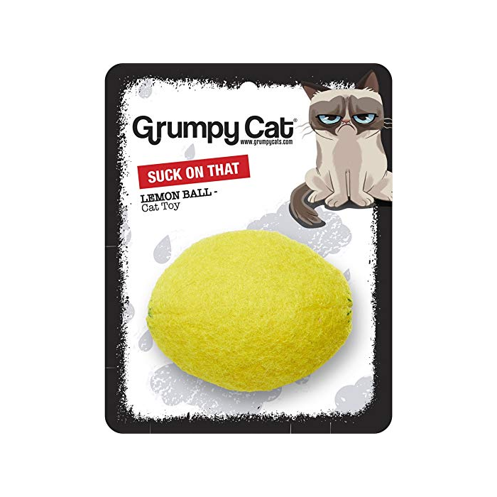 Grumpy Cat Stuck On That Lemon Ball