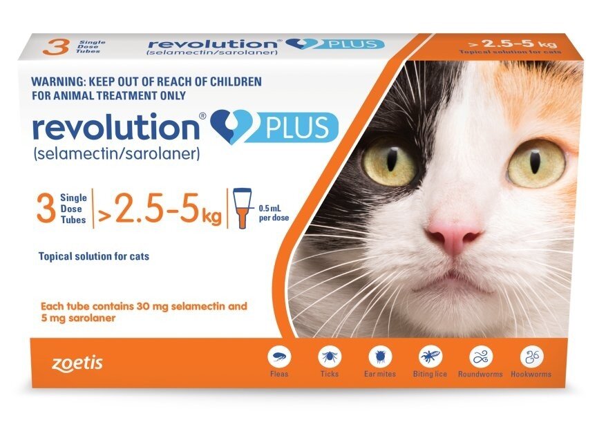 Revolution Plus for Cats CatFlea & Worm Pet Shop Auckland Pet