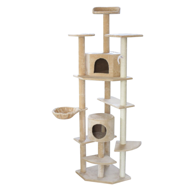 Amelia Series - Tall Corner Luxury Cat Condo