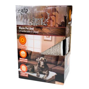 Rustic Memory Foam Heat Mat Cream Dog Beds Houses Heating