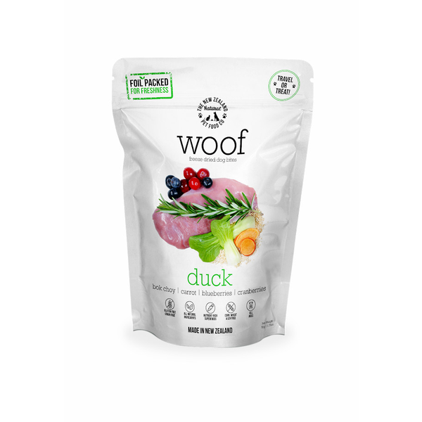Woof Duck Freeze Dried Dog Bites 50g
