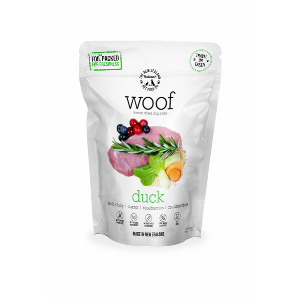 Woof Duck Freeze Dried Dog Bites 50g