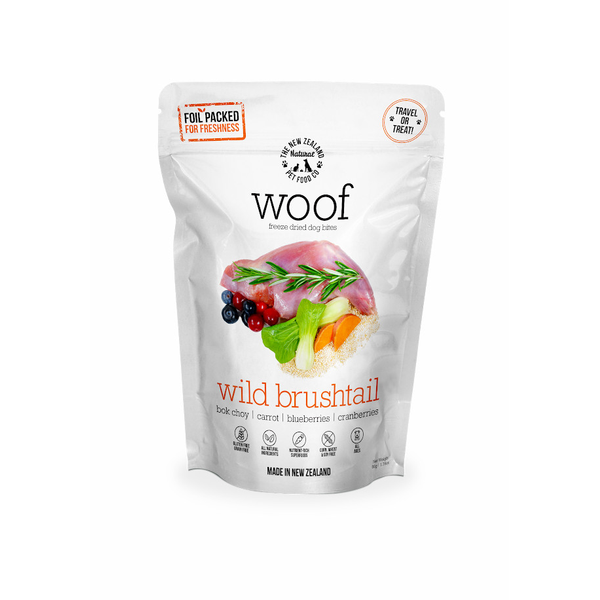 Woof Wild Brushtail Freeze Dried Dog Bites 50g