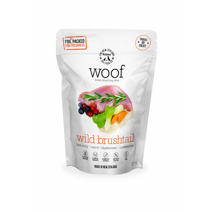 Woof Wild Brushtail Freeze Dried Dog Bites 50g