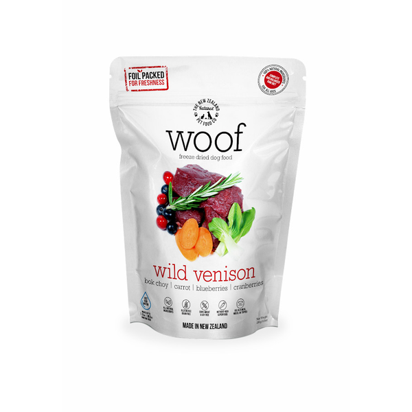 Woof Wild Venison Freeze Dried Dog Food 