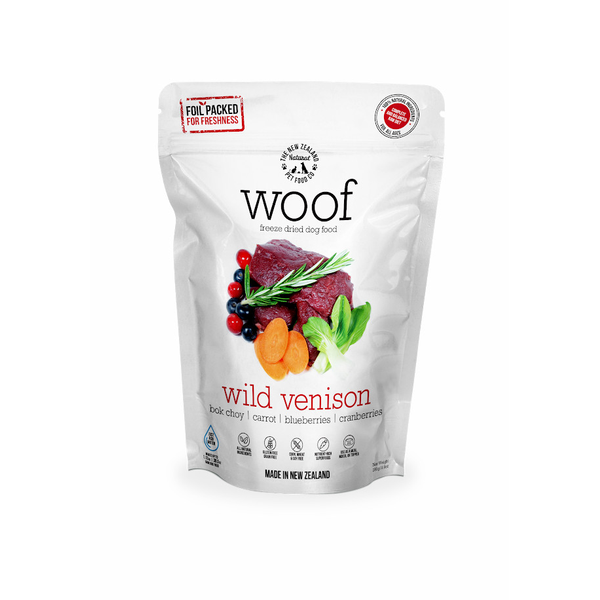 Woof Wild Venison Freeze Dried Dog Food 