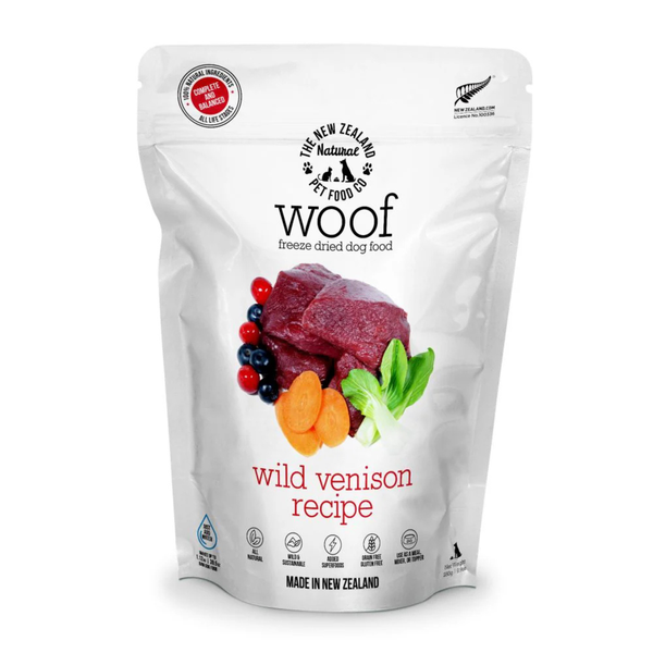 Woof Wild Venison Freeze Dried Dog Food 