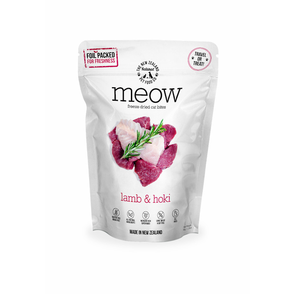 Meow Lamb & Hoki Freeze Dried Cat Bites 50g