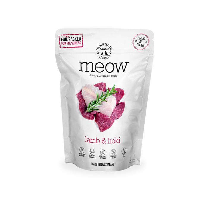 Meow Lamb & Hoki Freeze Dried Cat Bites 