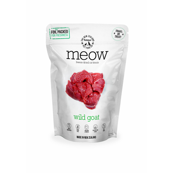 Meow Wild Goat Freeze Dried Cat Bites 50g