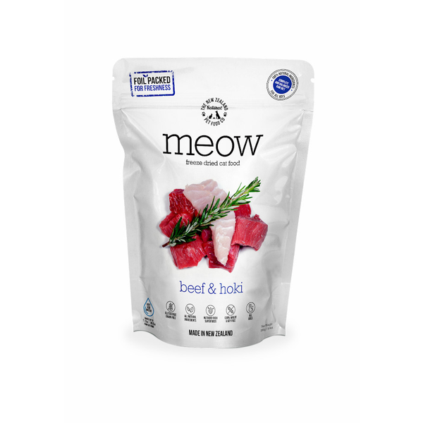 Meow Beef & Hoki Freeze Dried Cat Food