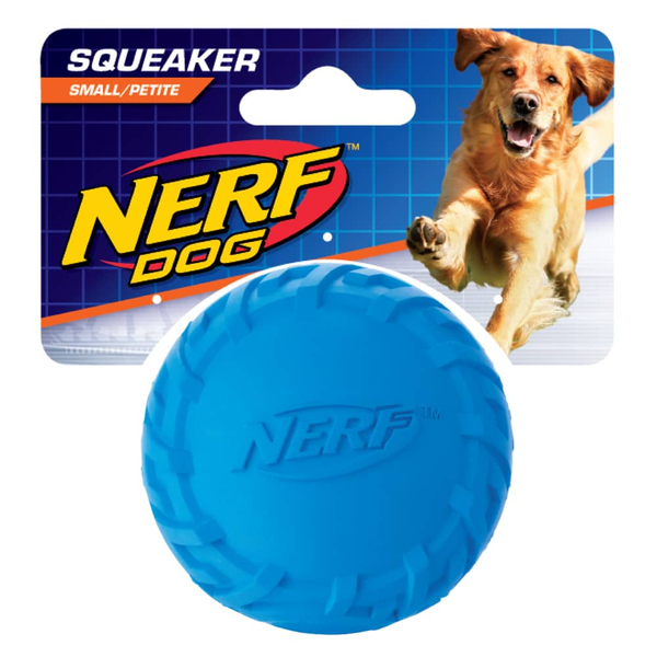 Nerf Tire Squeaker Ball - Blue 6.3cm