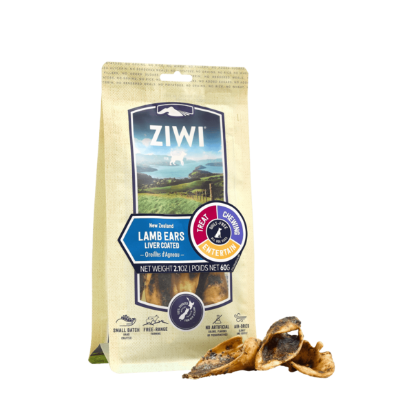 ZiwiPeak Good Dog Chews - Lamb Ears Liver Coated