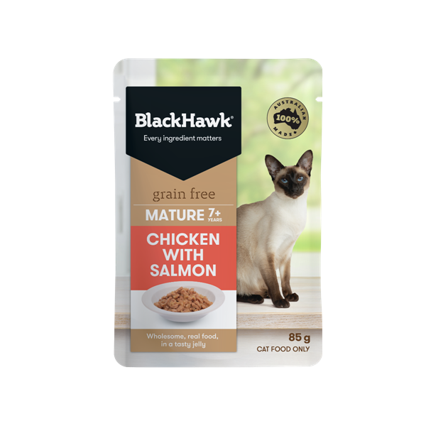 Mature Cat 7+ Chicken with Salmon Wet Food