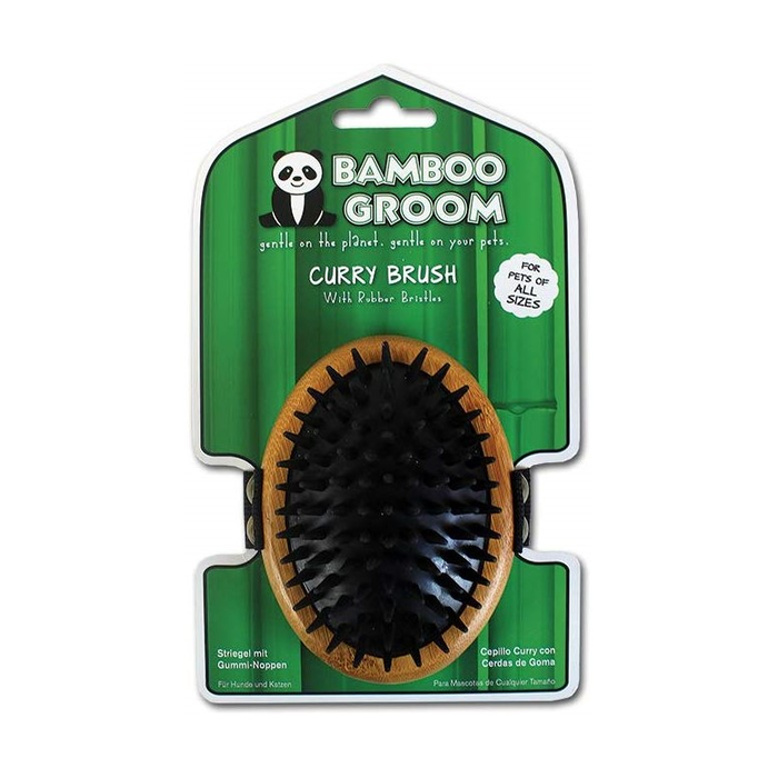 Curry Brush with Rubber Bristles 