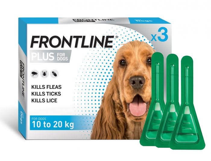 Frontline Medium Dog 1020kg DogFlea & WormFlea Treatments Pet Shop Auckland Pet.kiwi