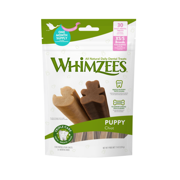 Whimzees Puppy Dental Chews XS/S 30pk