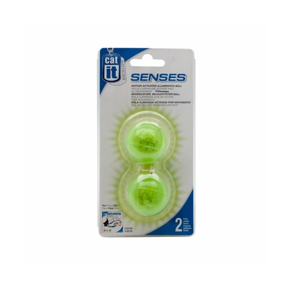 Catit Design Senses Flashing Ball - Twin Pack