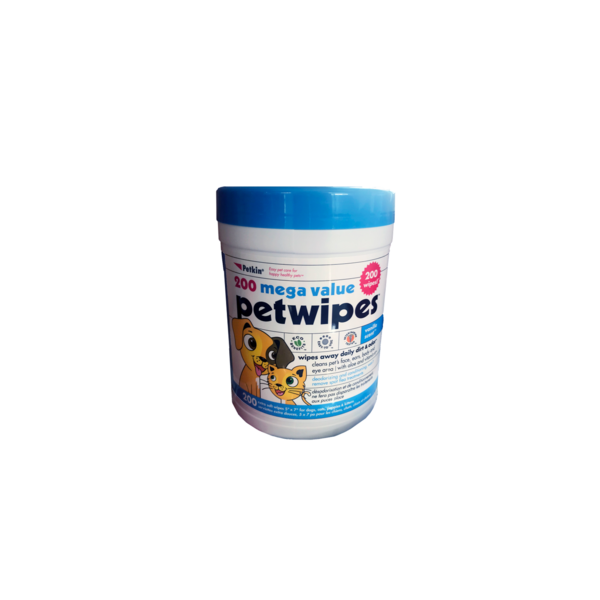 Petkin Pet Wipes Mega Value 200pk