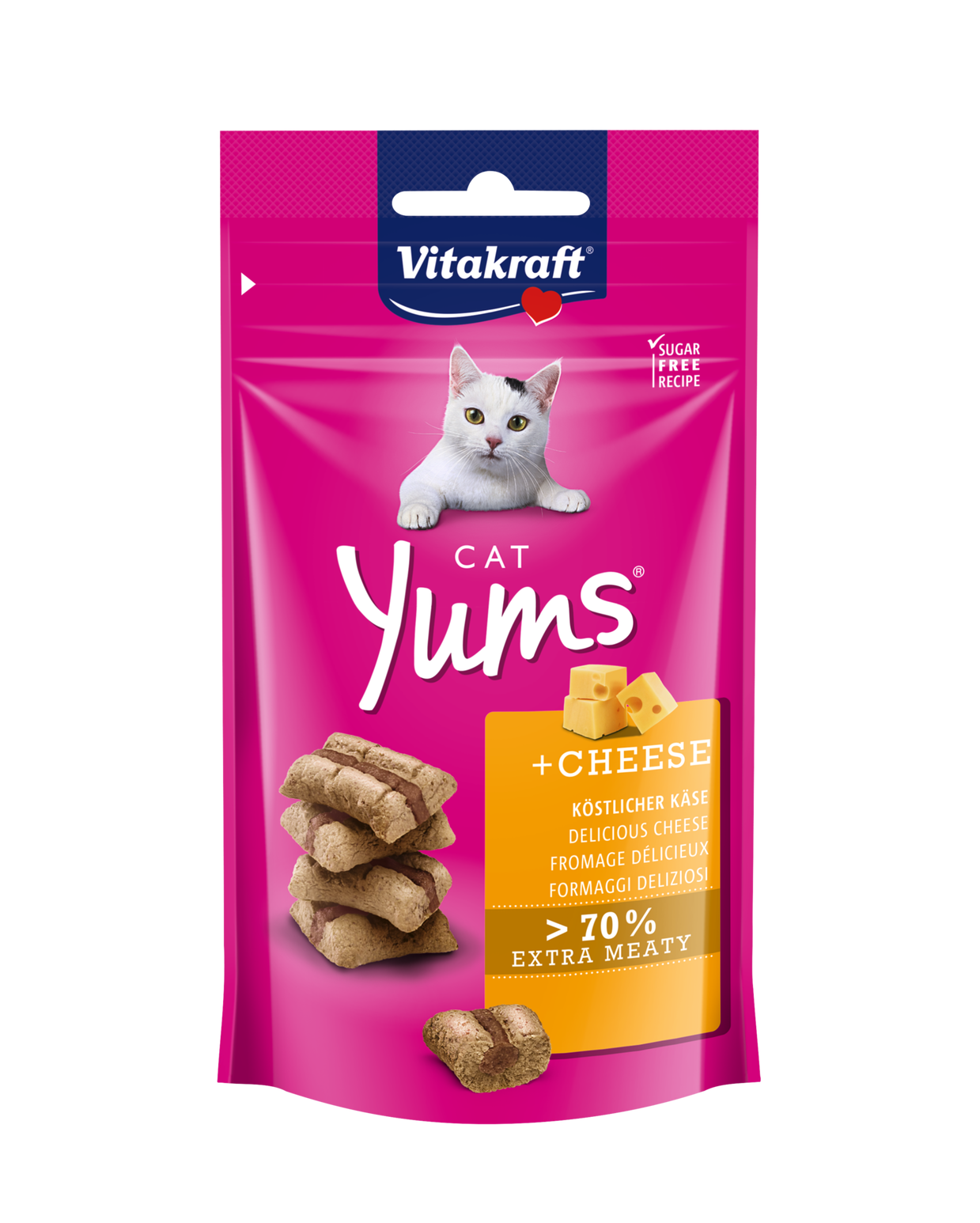 Yums Cheese Cat Treat CatFoodTreats Pet Shop Auckland Pet.kiwi Vitakraft