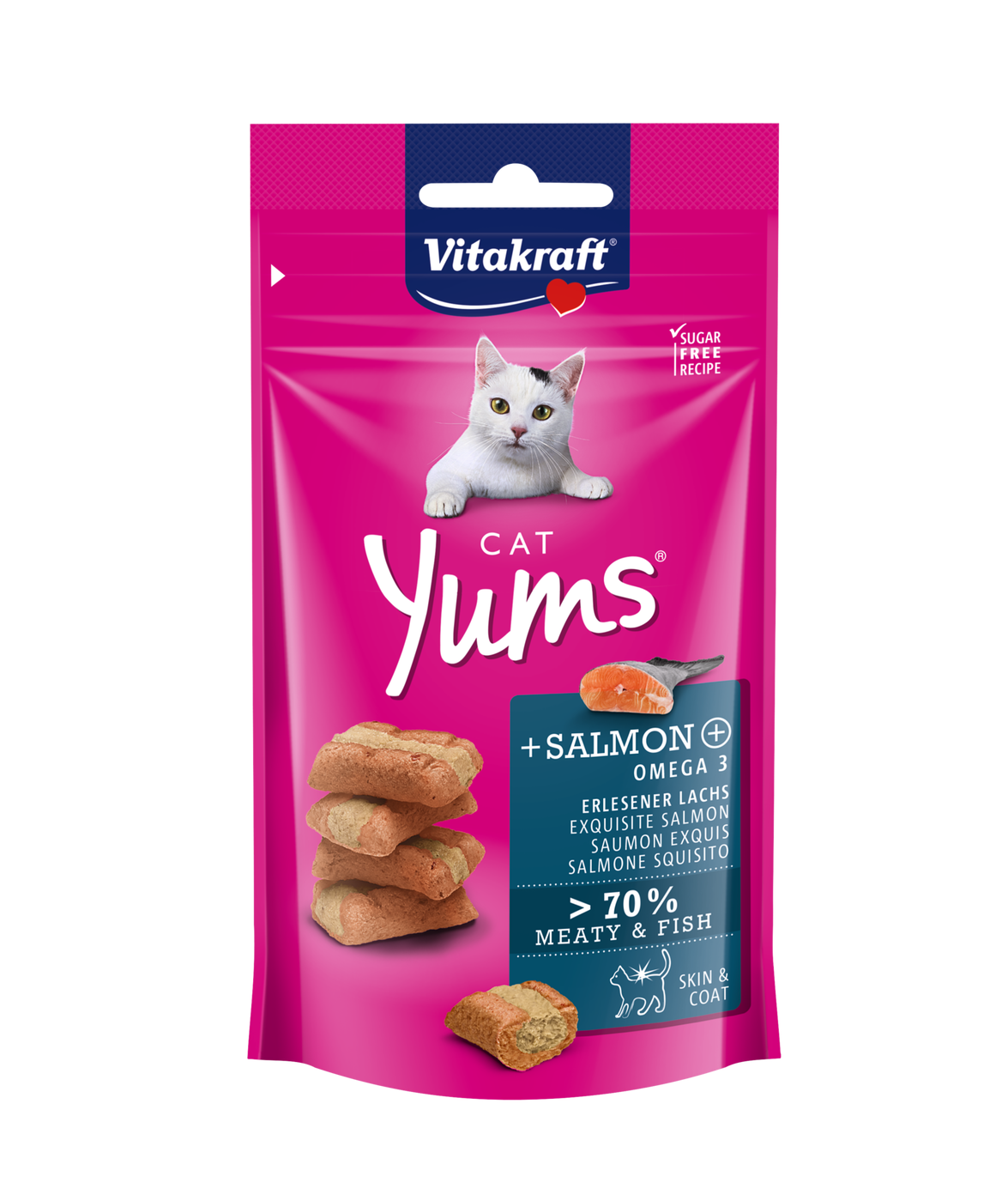 Yums Salmon Cat Treat CatFoodTreats Pet Shop Auckland Pet.kiwi