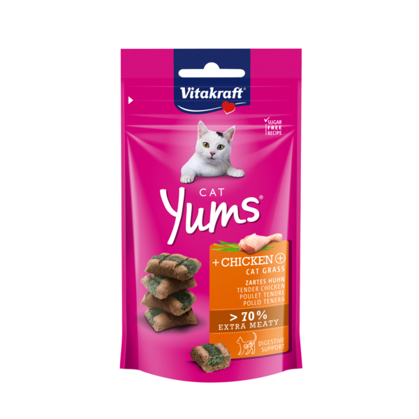 Yums Chicken & Cat Grass Cat Treat