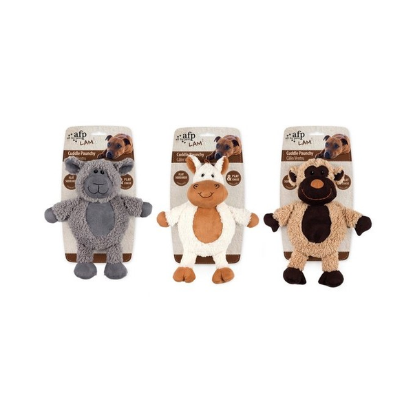 AFP Lambswool - Cuddle Paunchy Dog Toy Single (Assorted)