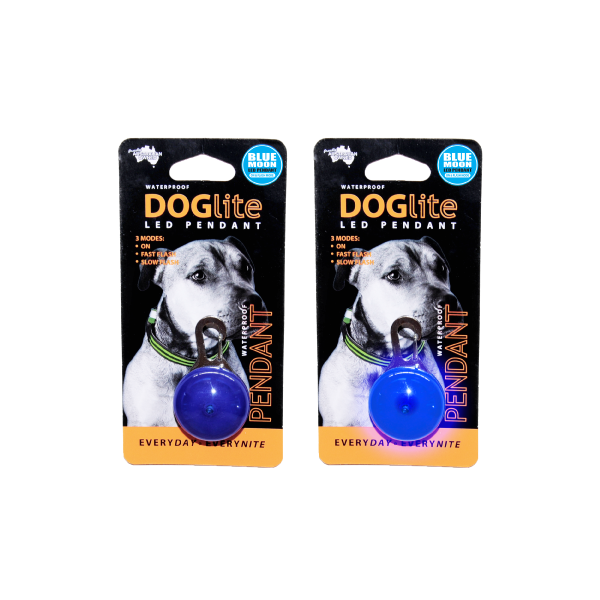 Coloured LED Dog Pendant