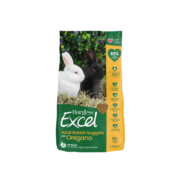 Burgess Excel Adult Rabbit Nuggets with Oregano 