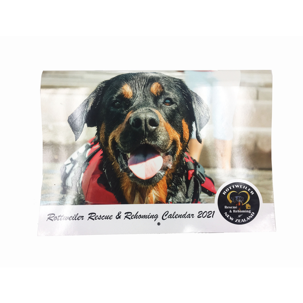 Rottweiler Rescue & Rehoming New Zealand 2021 Calendar