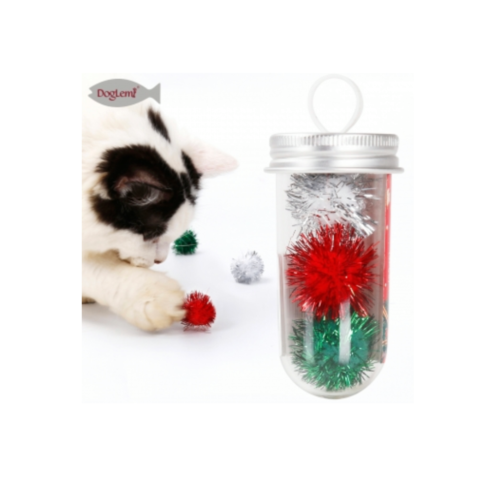 Christmas Tinsel Trio Cat Toy CatToysBalls & Mice Pet Shop