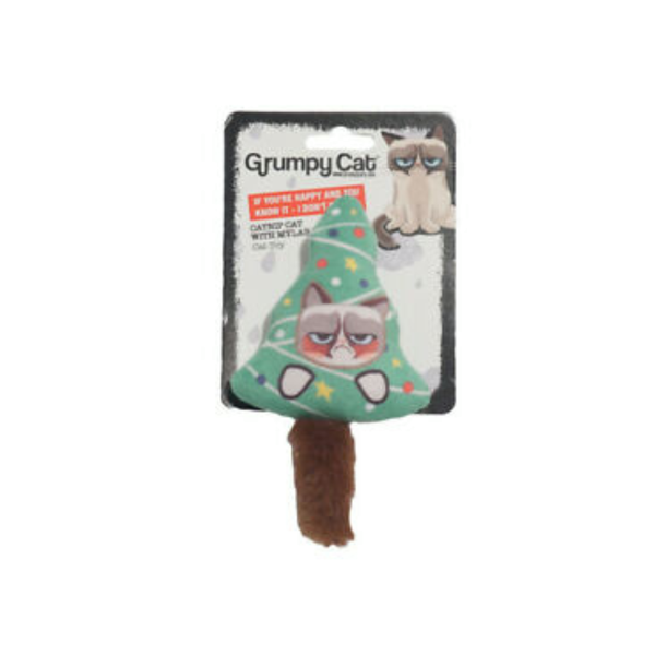 Grumpy Cat Catnip Christmas Tree Toy