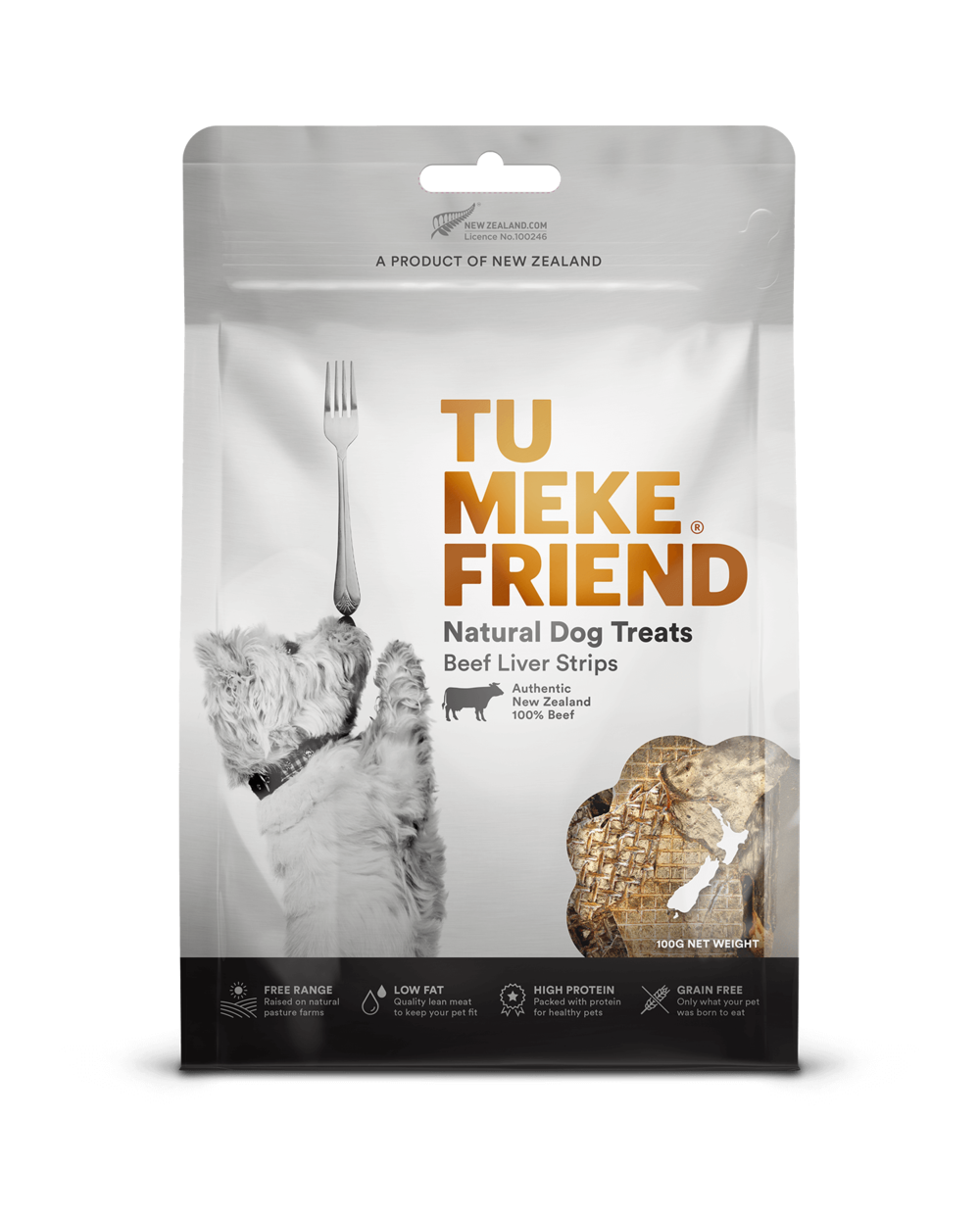 Beef Liver Strips Dog Treats 100g Dog Treats NZ Pet.kiwi Tu Meke
