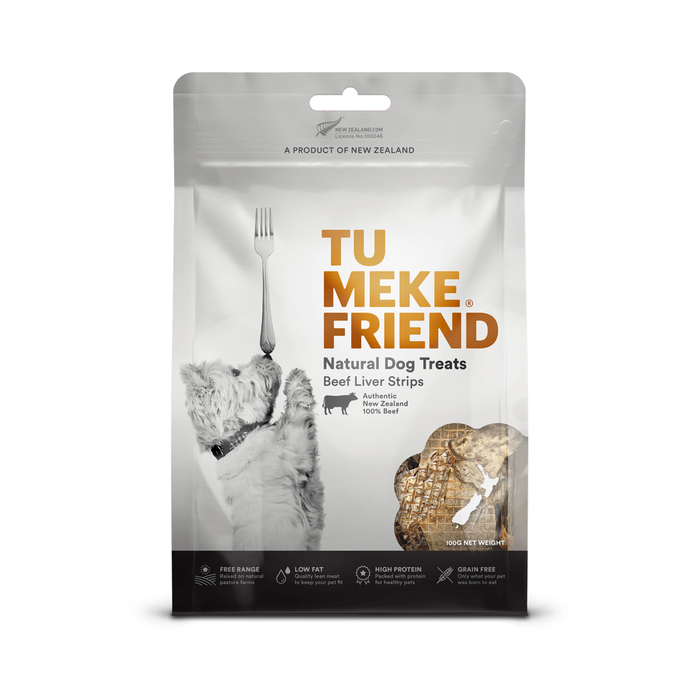 Beef Liver Strips Dog Treats 100g