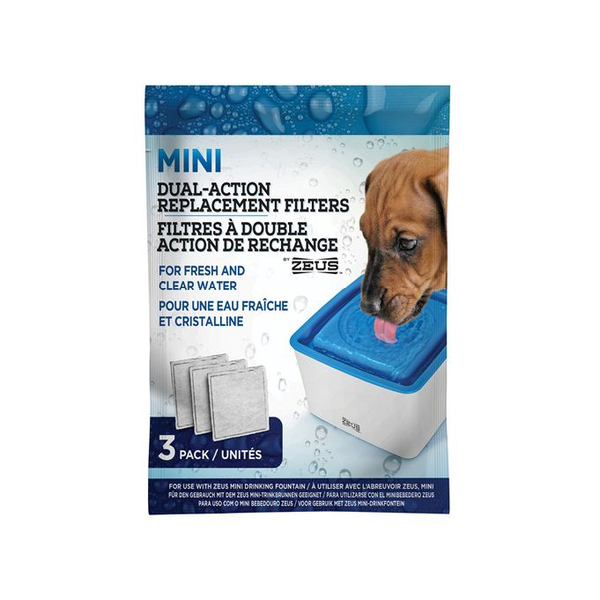 Mini Dog Fountain Replacement Filters 3pk